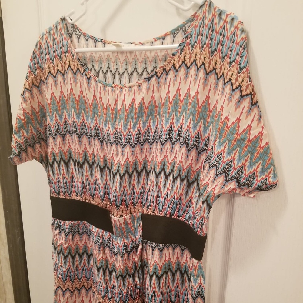 chevron tribal print dress